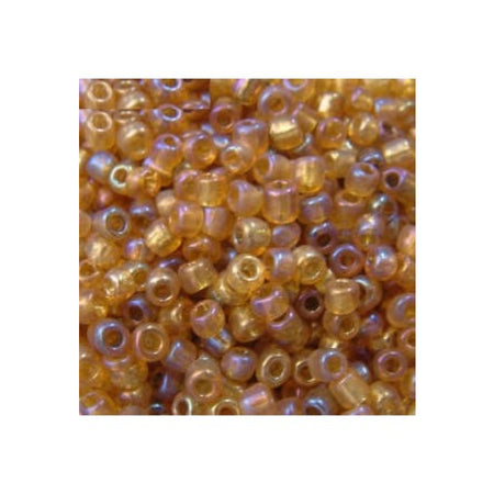 Rocailles Amber lüster 4mm