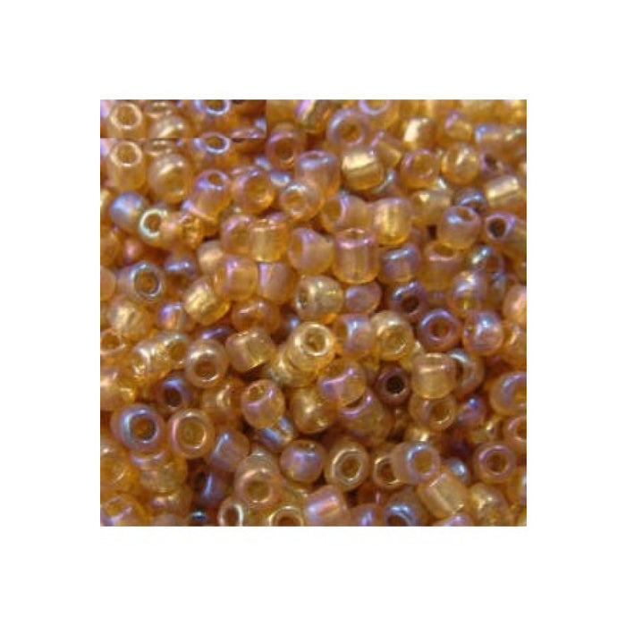 Rocailles Amber lüster 4mm