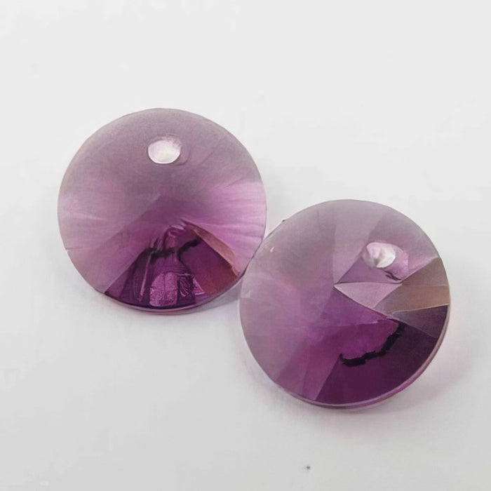 Swarovski® Xilion Anhänger Amethist 6mm 12 Stück