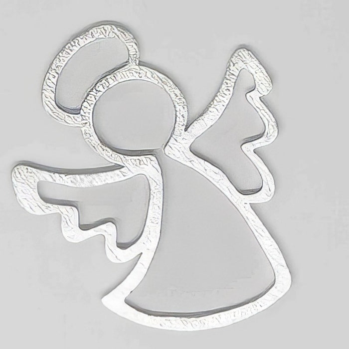 Medallion aus Aluminium Engel 33x28mm