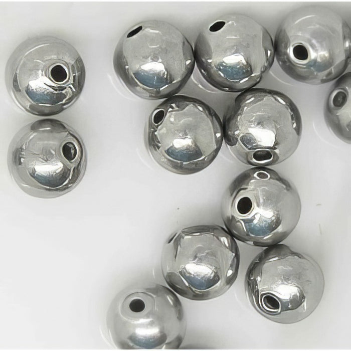 8mm Perlen aus Aluminium 100stk