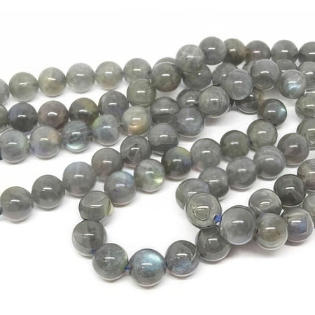 Labradorite 8mm ca. 40cm 1 Strang