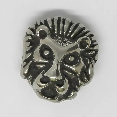 Perle Löwenkopf 3D Form 11x12mm Edelstahl