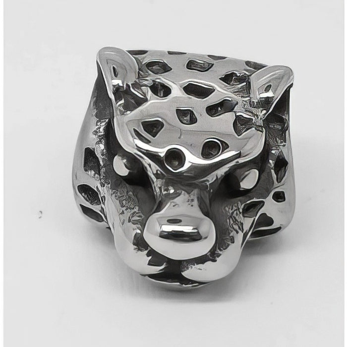 Perle Leopard 3D Form 13x11mm grossloch Edelstahl
