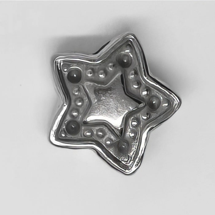 Perle Stern 4x11mm Edelstahl