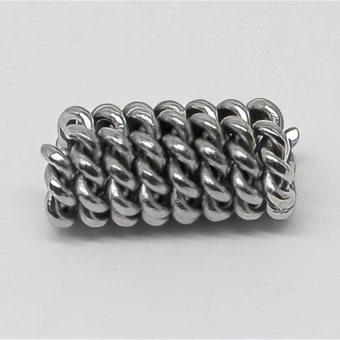 Metallperlen Edelstahl Twisst Spirale 9x4.5mm 1Stk