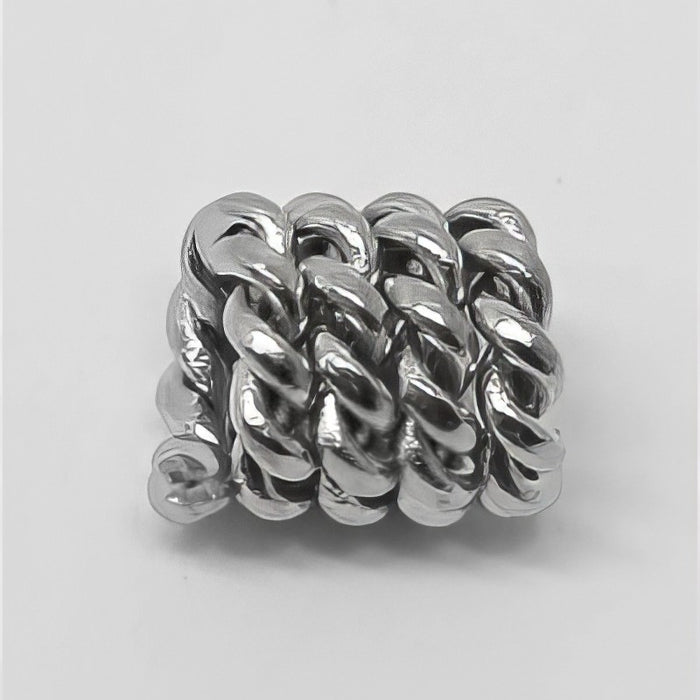 Metallperlen Edelstahl Twisst Spirale 6x4.5mm 1Stk