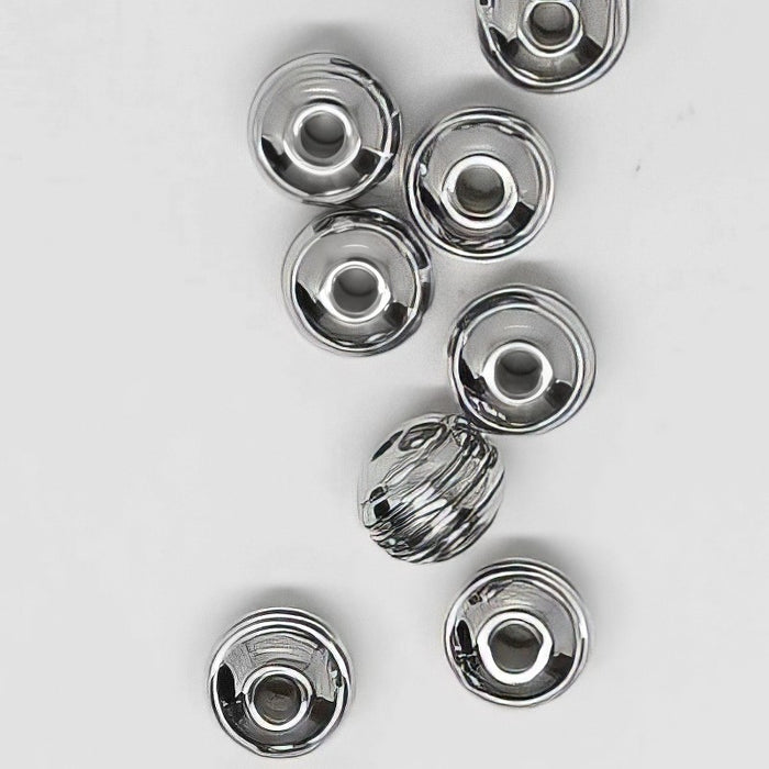 Metallperlen Edelstahl Ringel 8x5mm 1Stk