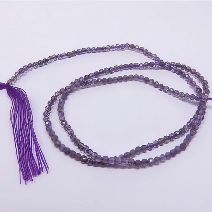 Amethyst facettiert 2mm Faedelloch 0.5mm 1 Strang