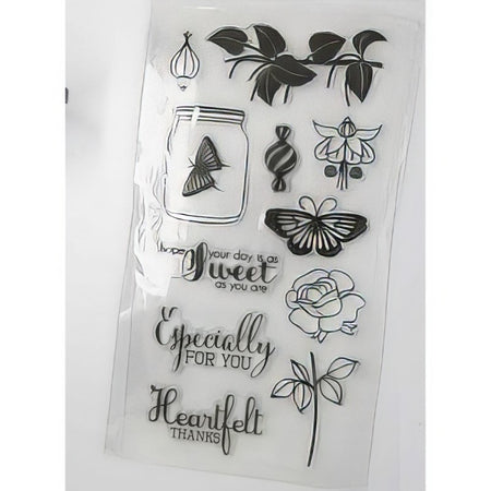 Strukturplatte Silikon Rose für Artclay u.Stempel