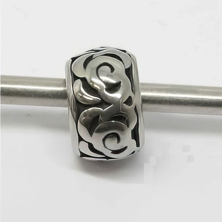 Metallperlen Edelstahl rose 8x6mm 1Stk