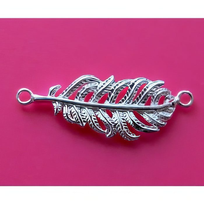 Link 925 Silber Feder 30x11mm 1 Stück