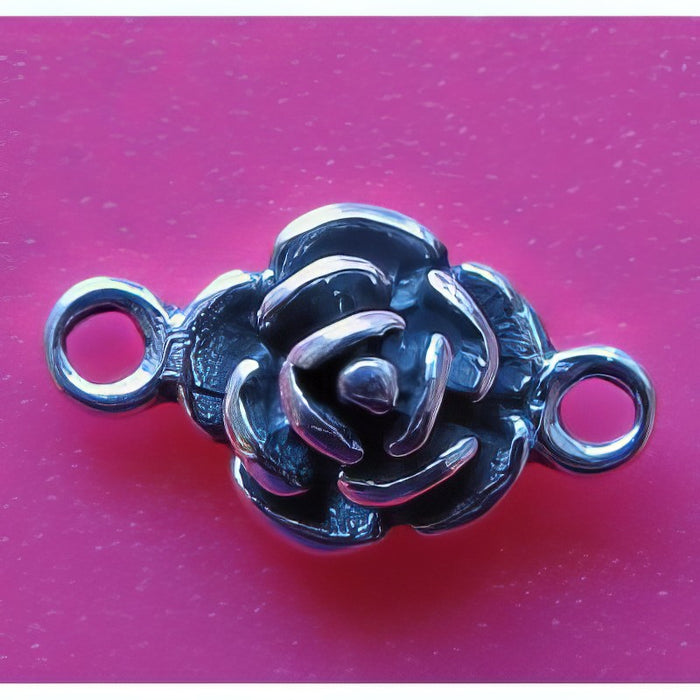 Link 925 Silber Röschen 14x8mm 1 Stück