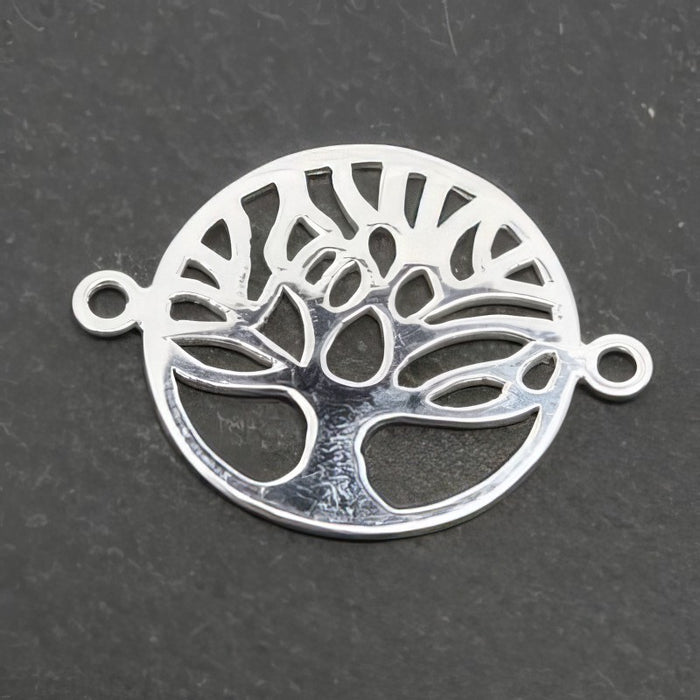 Link 925 Silber Lebensbaum 18x24mm 1 Stück