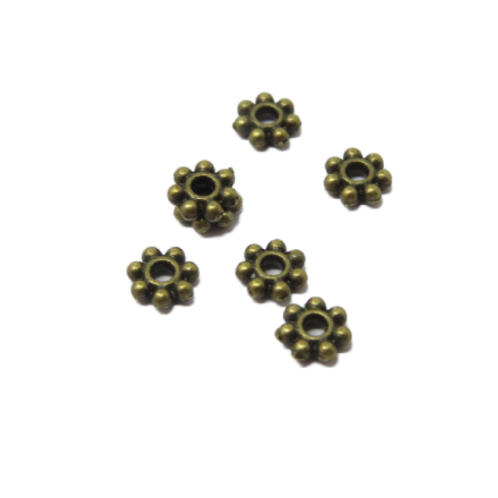 xlPerle Gänseblümchen 4.5x1.3mm Bronze geschw. 200 Stk.