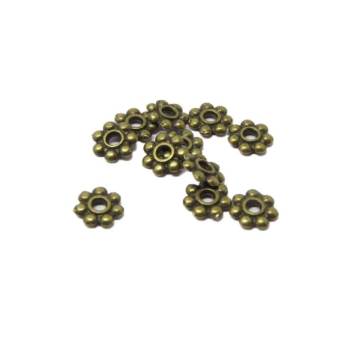 xlPerle Gänseblümchen 5.5x1.3mm Bronze geschw. 200 Stk.