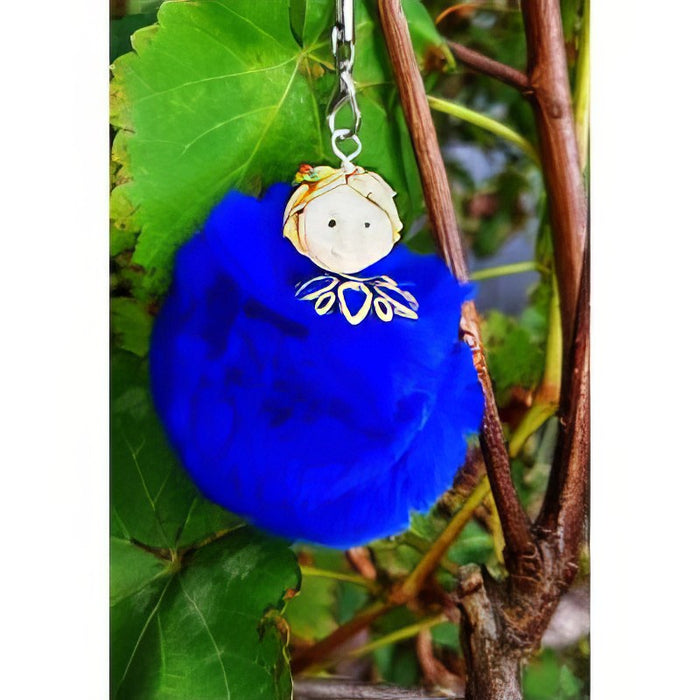 Pompon Mädchen dunkelblau