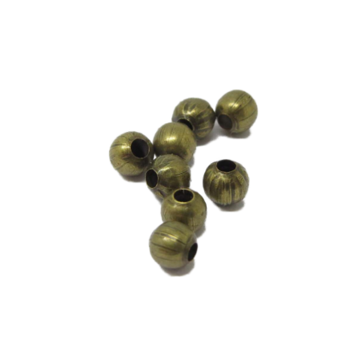 Perle 4mm Bronze geschw. 100 Stk.