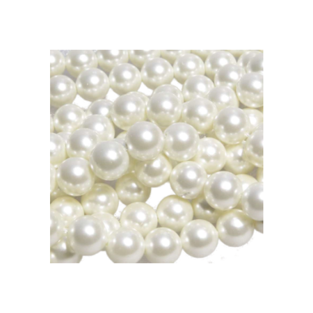 Muschelkern Perle weiss 6mm 1 Strang