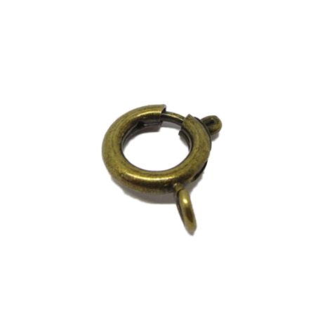 Springring Verschluss Bronze farben 9mm 2 Stück