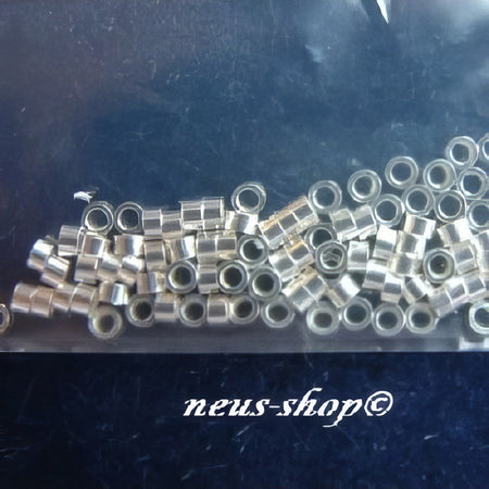 XL Quetschperlen dickwandig 925 2x1mm 100stk.