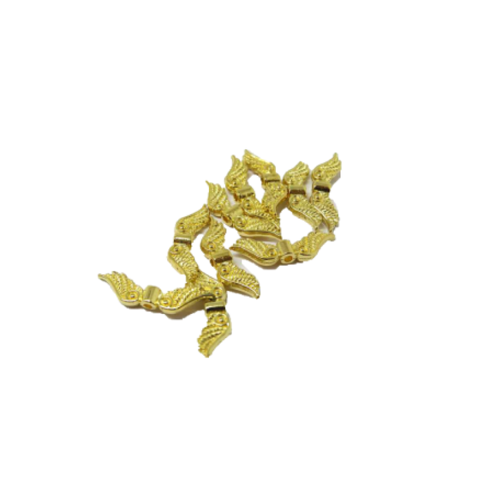 Engelsflügel Metall goldfarben 24x8mm 10 Stk