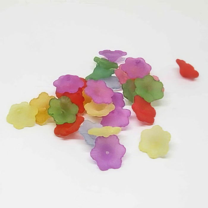 Blümchen acril mix frost 11x4.5mm 20gr.