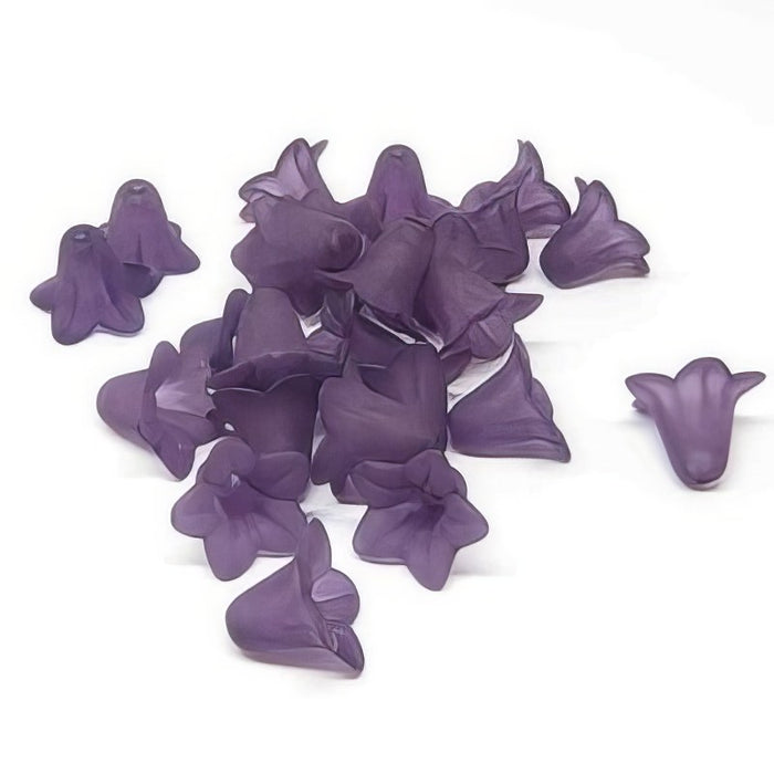 Blümchen acril violett frost 16x12mm 20gr.