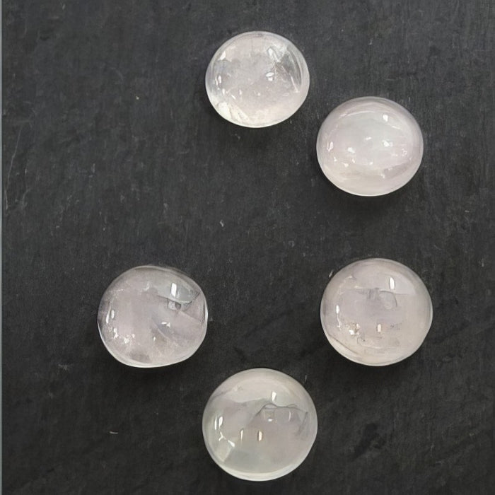 Cabochon Rosenquarz rund 4mm 1 Stk.