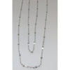 Edelstahl Collier mit 3mm Perlen 78cm 1 Stück – Bild 3