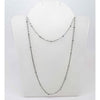 Edelstahl Collier mit 3mm Perlen 78cm 1 Stück