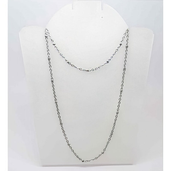 Edelstahl Collier mit 3mm Perlen 78cm 1 Stück