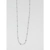 Edelstahlstahl Collier mit 2mm Perlen 45cm 1 Stück