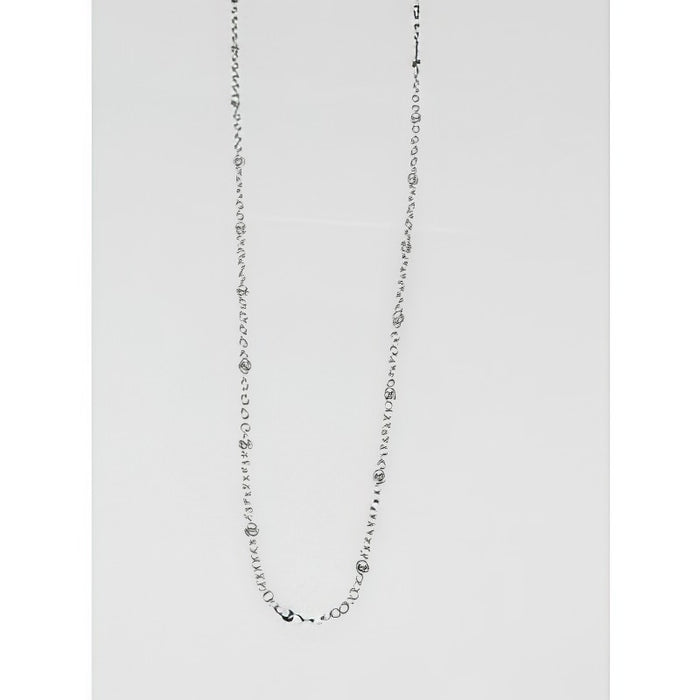 Edelstahlstahl Collier mit 2mm Perlen 45cm 1 Stück