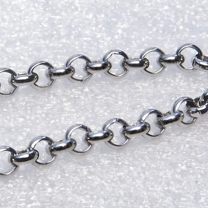 Rolo Kette 3,5x1mm Edelstahl 1m