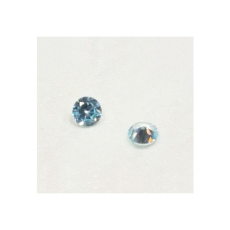 Zirkonia Aquamarin bis 650C° Farbstabil 6mm 1 Stück