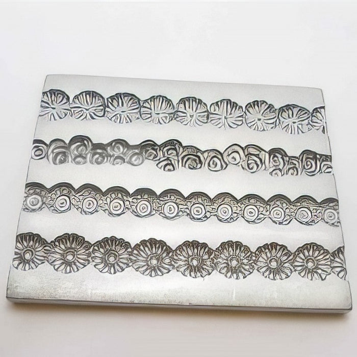 LE Motiveplatte Schienen Rose Daisy ca.12x9cm