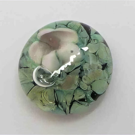 Ringtop Glasperle 20mm grün rosé Toppreis Online