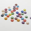 Glas Cabochon ca 9.5mm Mix Pearl 50 Stück