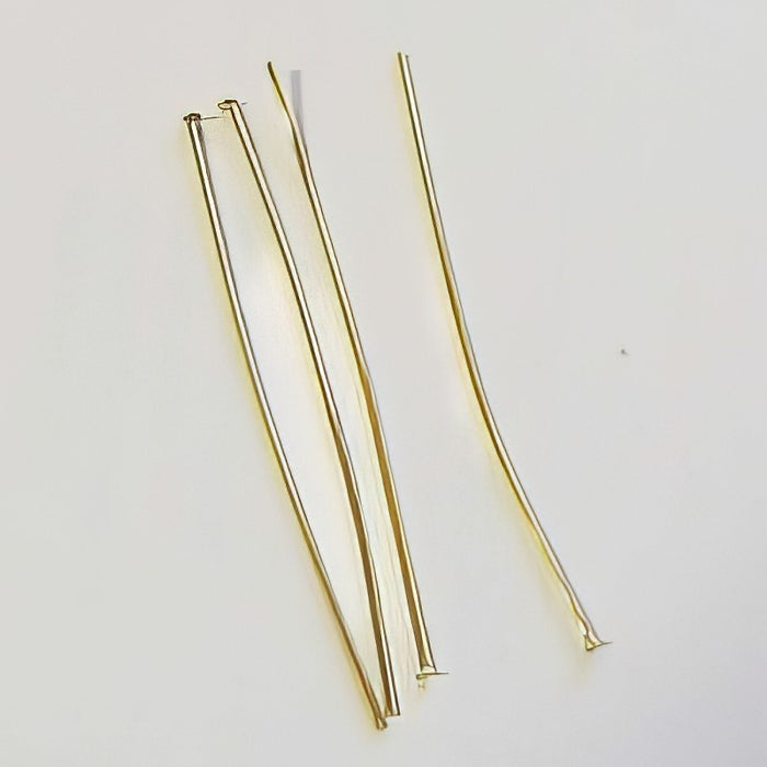 Stift mit Kopf Edelstahl goldfarben 0.7mm x 50mm 10 Stk
