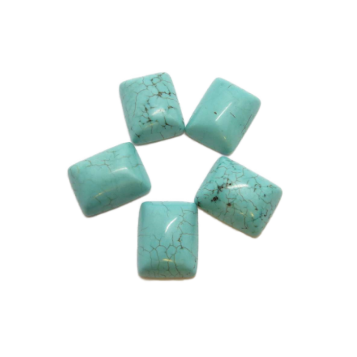 Cabochon Türkis Rechteck ca. 22x17mm 1 Stk.