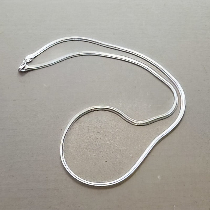 Schlangenkette flach 2.3mm Ø 925 Sterling Silber ca. 41cm