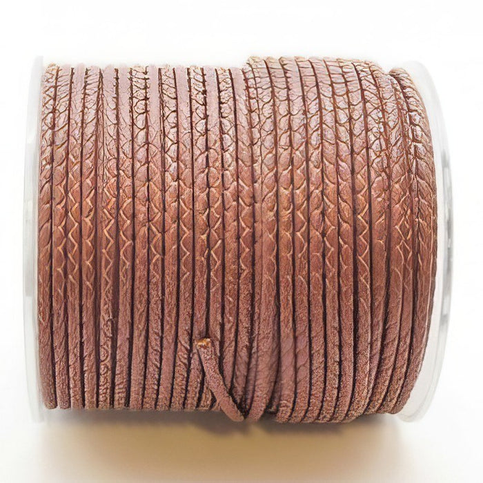 Leder Bola Top Qualität Altrosa 3mm/1m