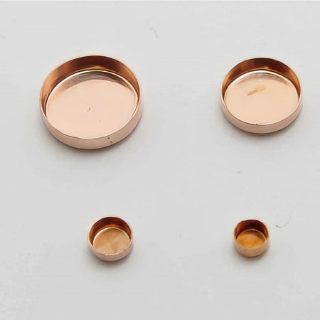 Bezel Schälchen Kupfer 6mm 10 stk.