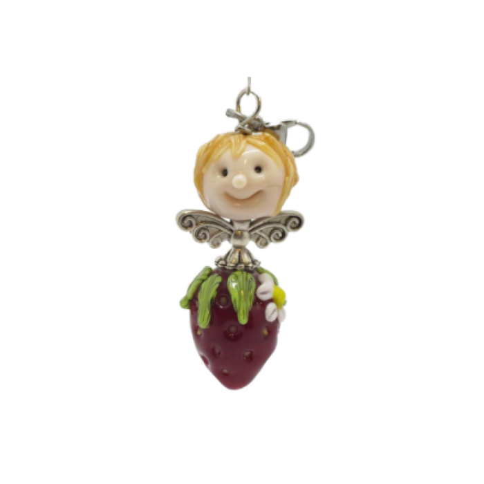 Erdbeeren Fee mit Karabiner