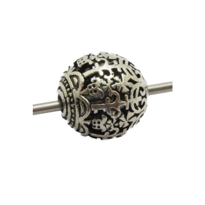 Metall Perle Gotik 13mm 1 Stück