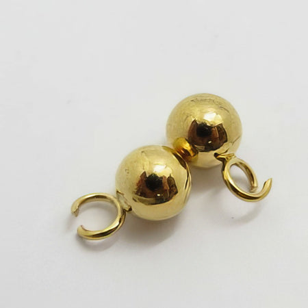 Hängerli Kügelchen Edelstahl goldf. 5x9mm 3 Stück