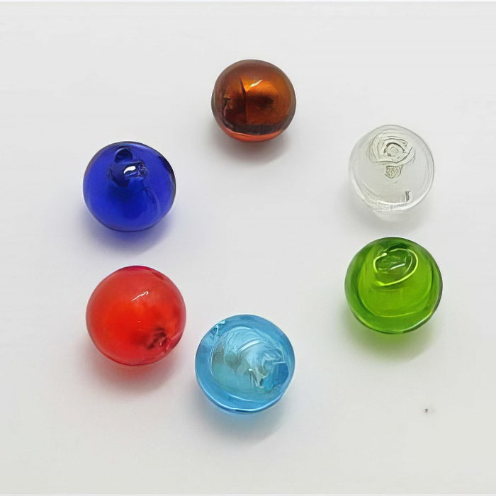 Lampwork div Farben Rund 12.5mm 1 Stück
