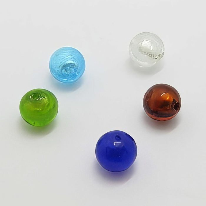Lampwork div Farben Rund 10mm 1 Stück