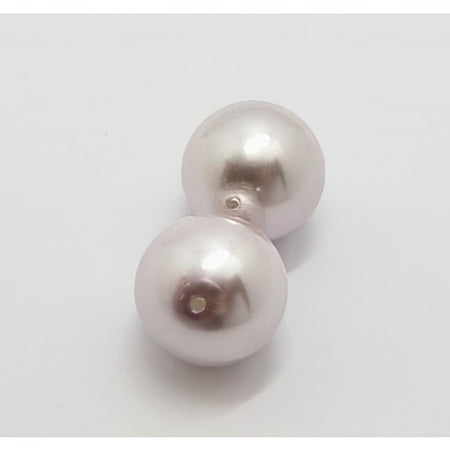 Glasperle lila Perlenschimmer 16mm 1Stück